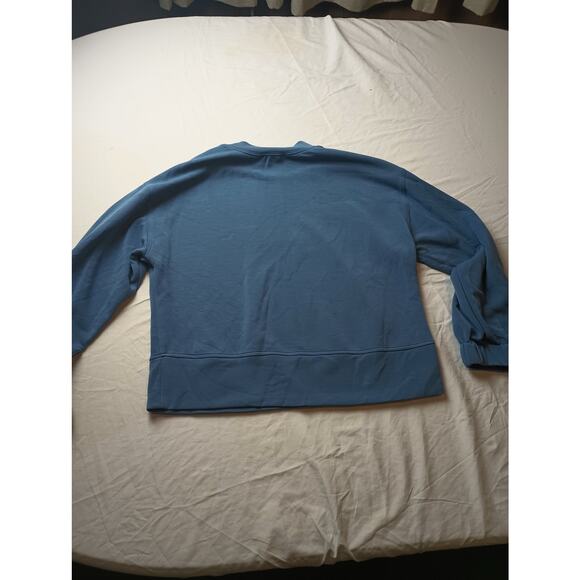 Magaschoni Model Blue Soft Cozy Pull Over Crewneck Women Size Medium - Picture 4 of 6